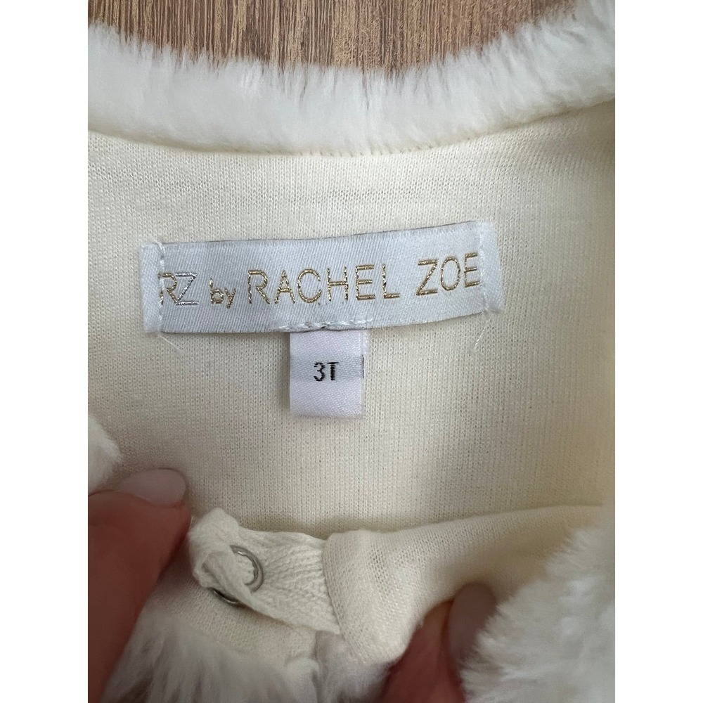 NWOT RZ Rachel‎ Zoe 3T 100% polyesterIvory - Picture 3 of 6